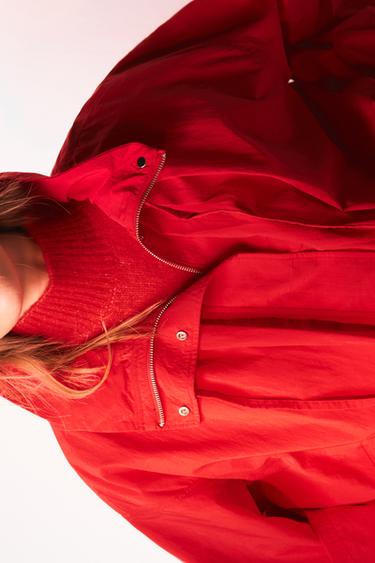 CHALECO PUNTO CON LANA - Rojo / Coral de Zara