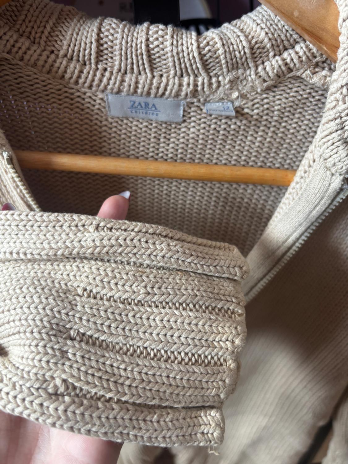 CHAQUETA DE PUNTO BEIGE - Image 3
