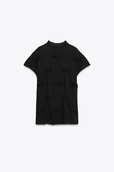 TOP EN MAILLE NŒUDS - Noir de Zara - Image 6