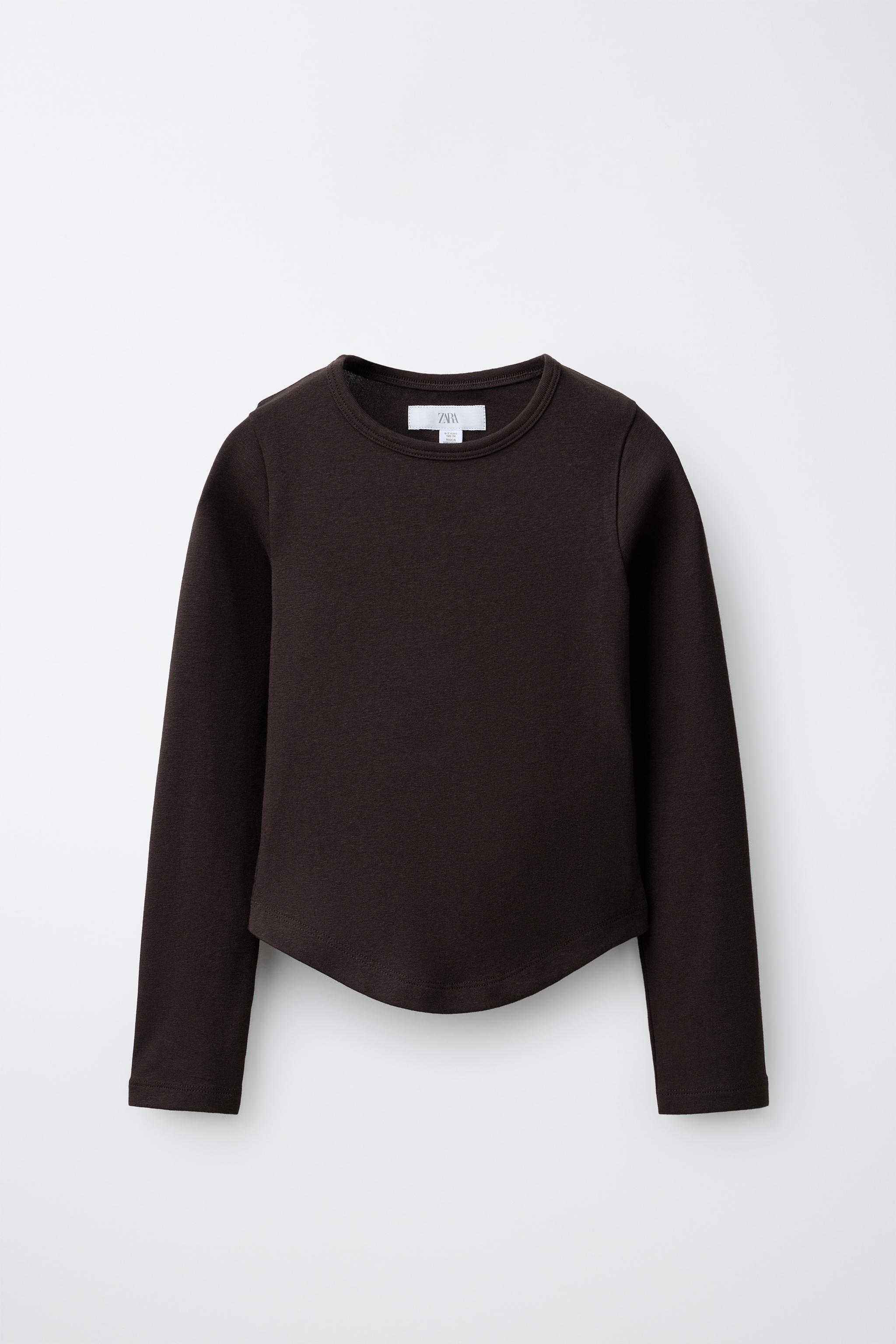 SOLID MODAL T-SHIRT — Brown