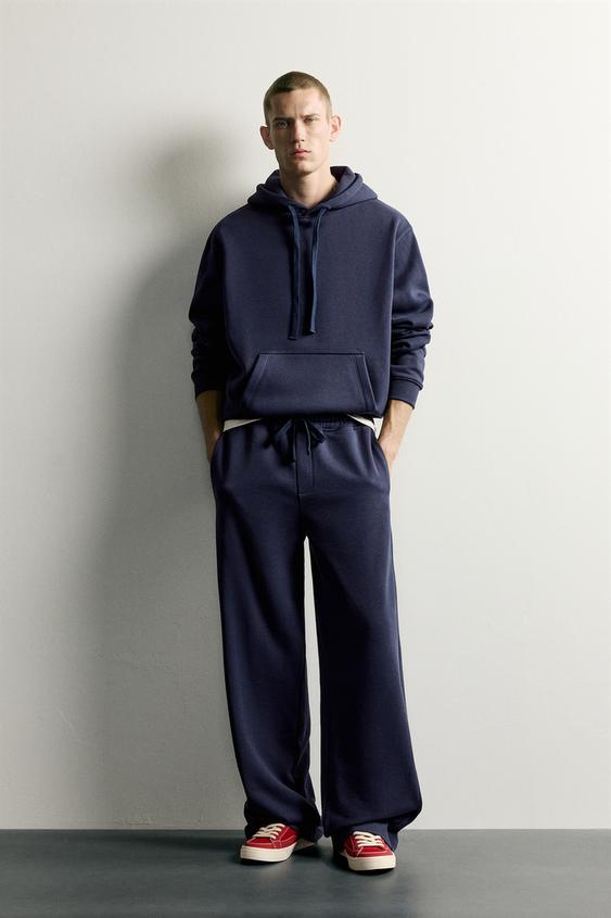 БАЗОВЫЕ СПОРТИВНЫЕ БРЮКИ BAGGY FIT — МОРСКОЙ СИНИЙ от Zara — изображение 0