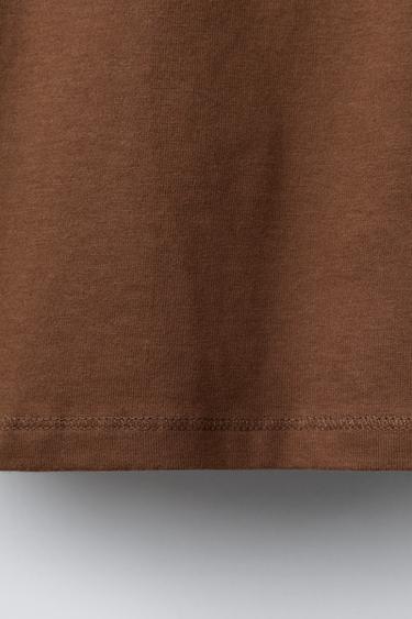 RAGLAN SLEEVE T-SHIRT WITH SLOGAN - Brick by Zara - Image 3