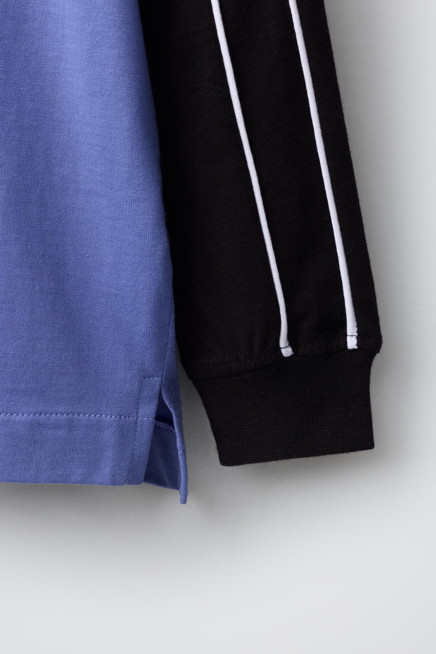 Детская футболка Zara Sporty Double-Sleeve, цвет: Розовато-лиловый — фото 4
