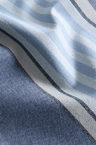 PACK OF THE STRIPED DYED THREAD NAPKINS (pack of 2) - Blue by Zara - Image 3