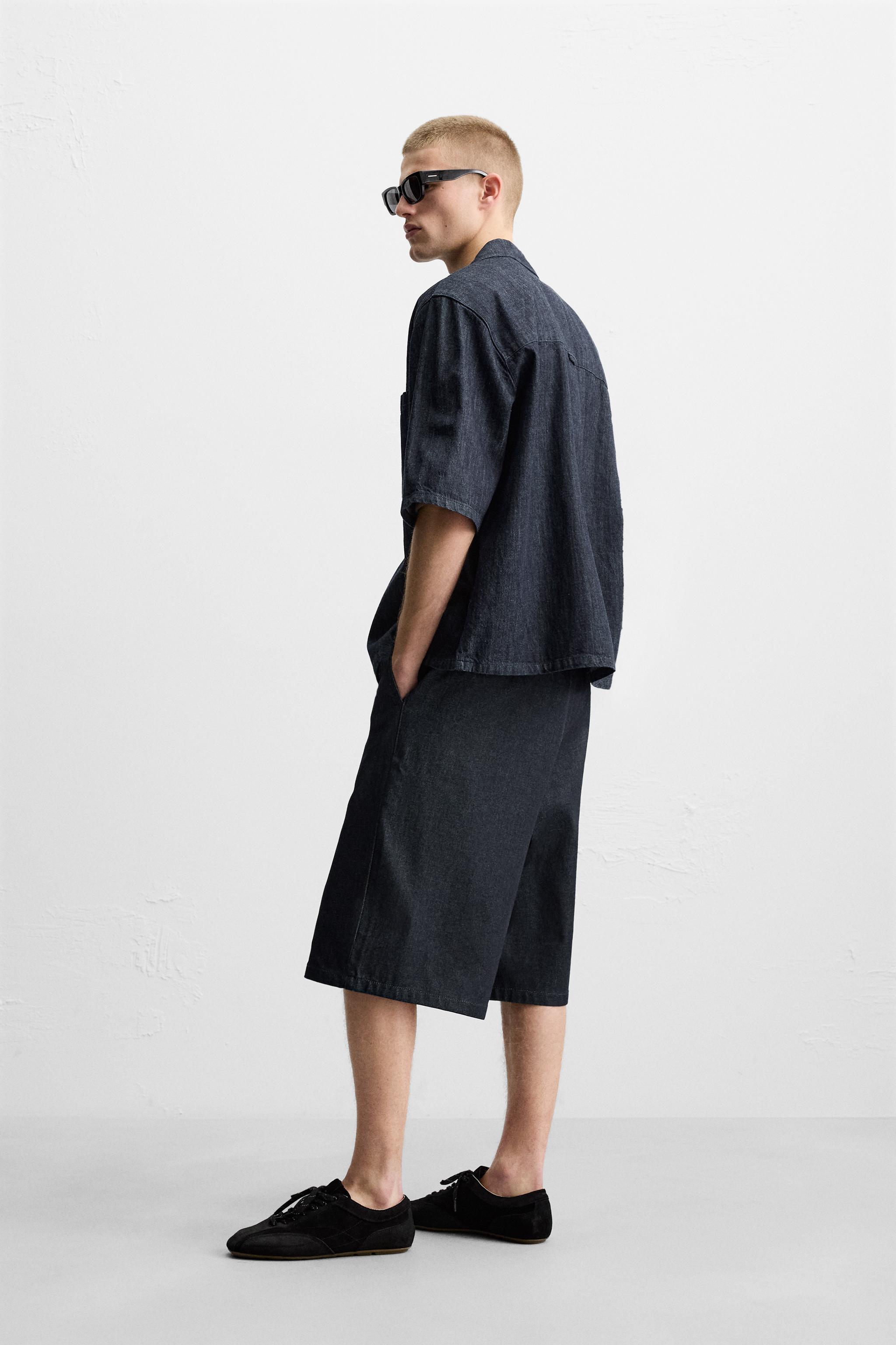 リラックスフィットデニムシャツ - ブルー | ZARA Japan / 日本