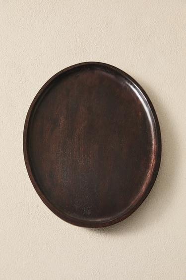 BANDEJA MADERA BORDE ELEVADO - Marrón oscuro de Zara