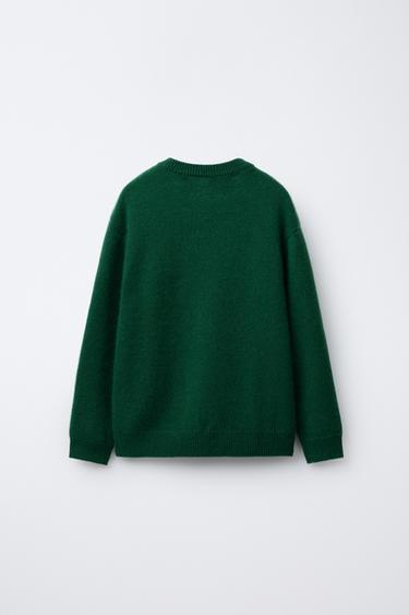100% CASHMERE SWEATER - Green by Zara