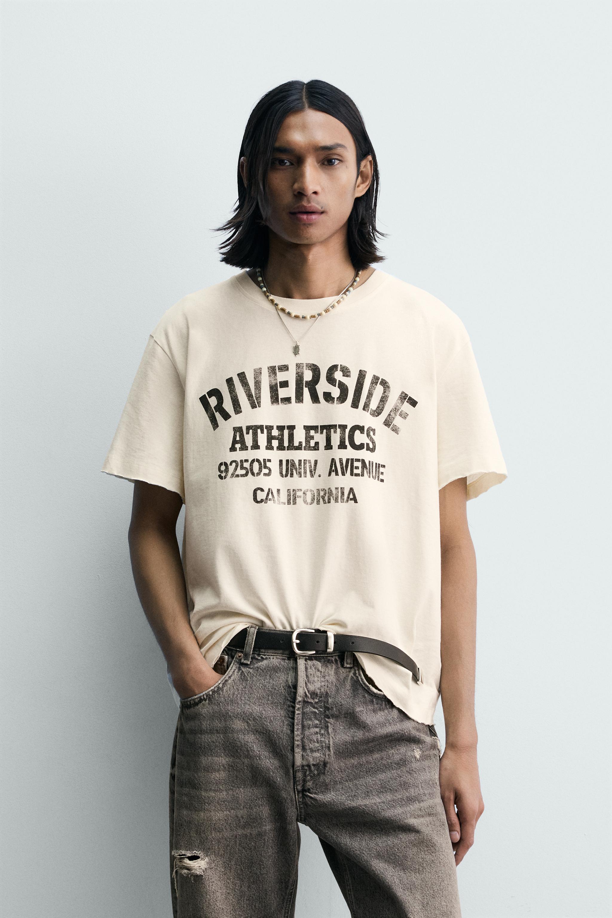 RELAXED FIT WASHED TEXT T-SHIRT