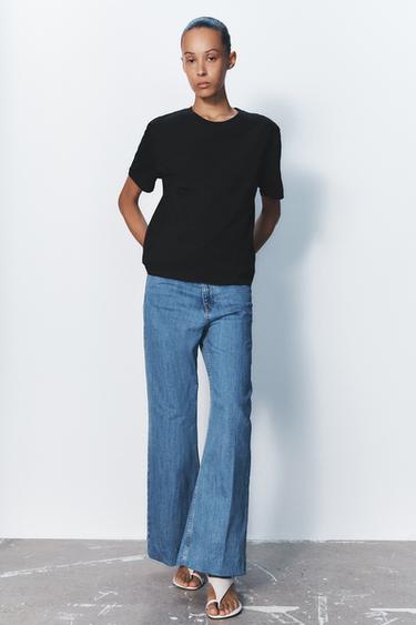 CAMISETA BÁSICA ALGODÓN - Negro de Zara
