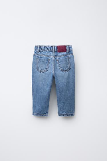 JEANS MOM FIT - Azul medio de Zara