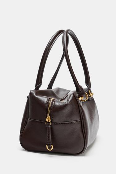 MINI BOWLING BAG - Brown by Zara - Image 4