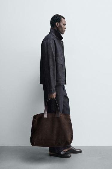 VESTE EN JEAN À POCHES - Indigo de Zara - Image 3