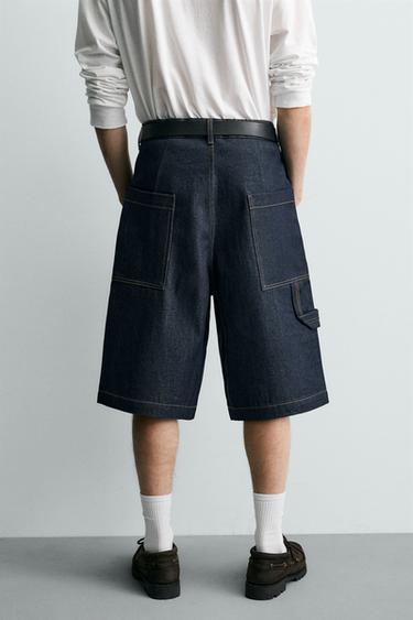 JORTS EN DENIM RELAXED FIT - Indigo de Zara - Image 2