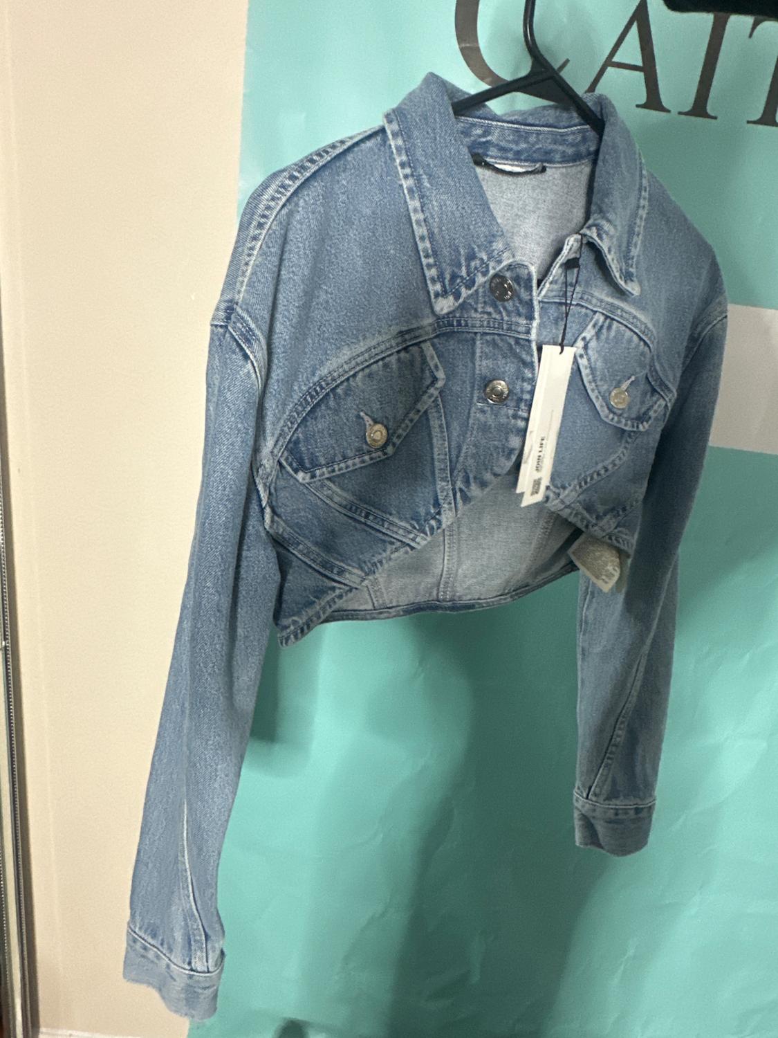 CROP DENIM JACKET - Image 3