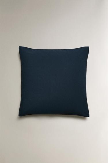 WASHED COTTON PERCALE PILLOWCASE X SOCIETY LIMONTA - Blue by Zara - Image 1