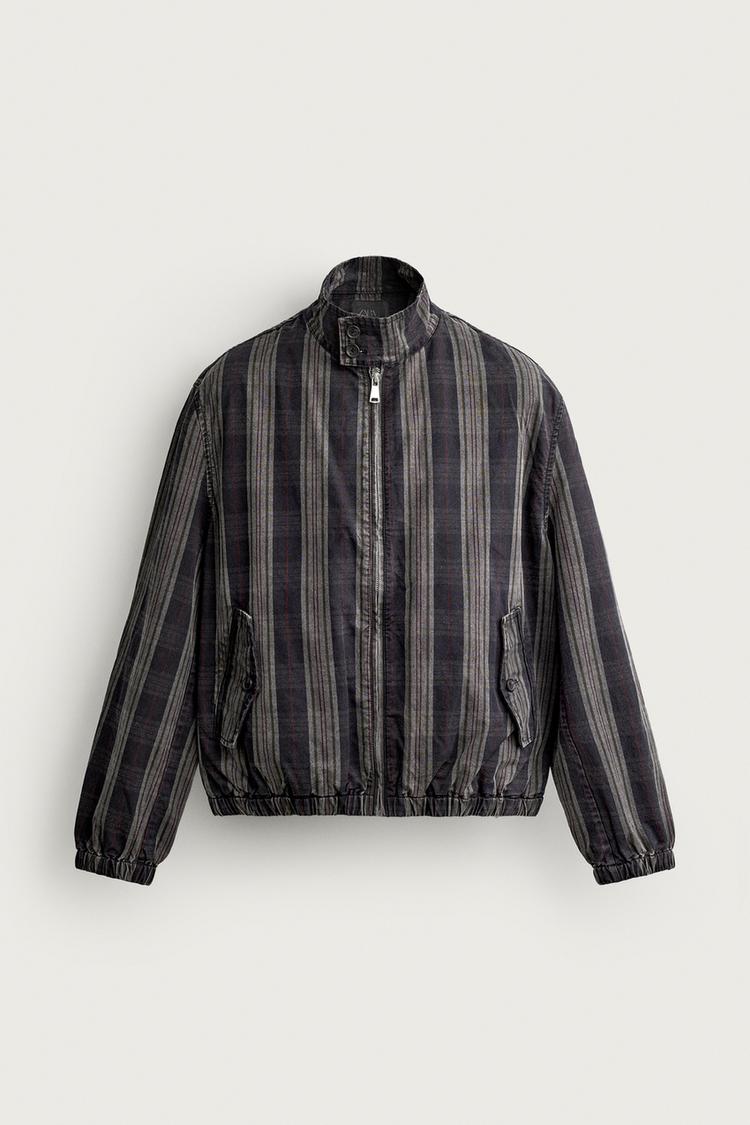 RELAXED FIT CHECKS JACKET