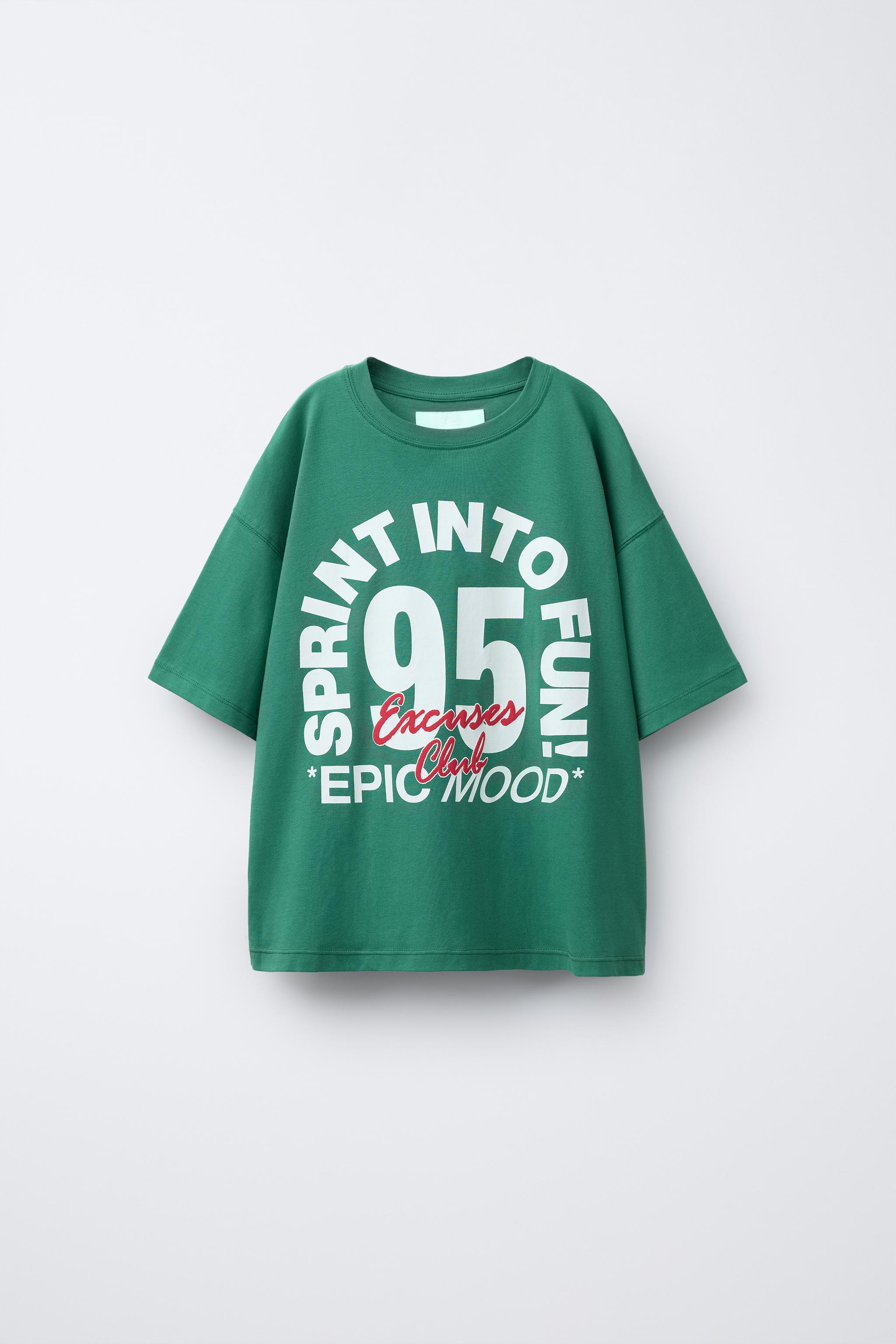 T-SHIRT AVEC IMPRIMÉ INSCRIPTION