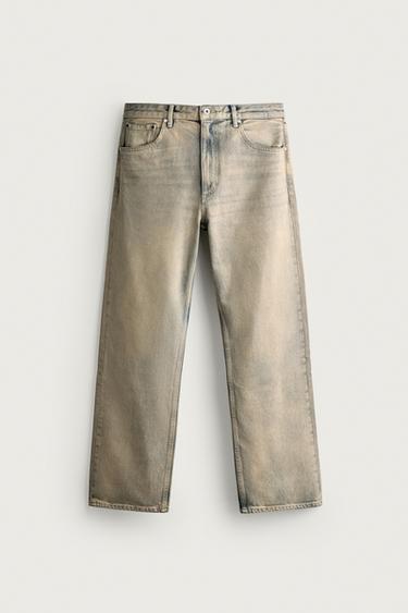 LOOSE FIT JEANS - Blue / Green by Zara