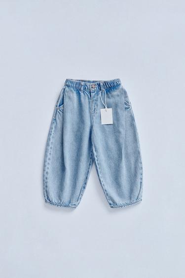 Zara ZARA TIMELESS - BAGGY PLEAT JEANS - Light indigo - Image 0