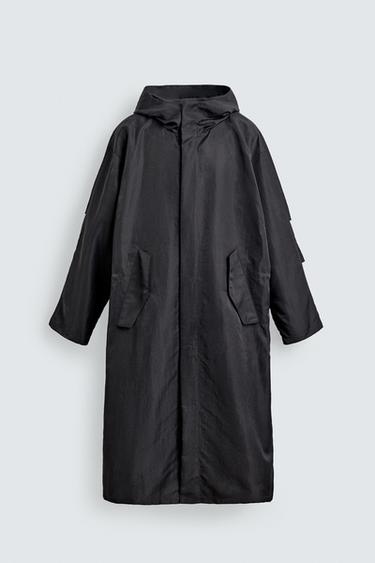 LONG TECHNICAL PARKA - Dark grey by Zara