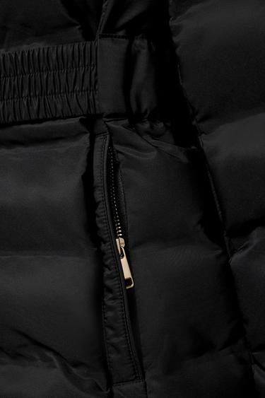 ANORAK COURT TAILLÉ DÉPERLANT ET COUPE-VENT - Noir de Zara - Image 9