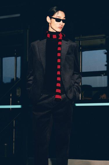 Zara 基本款高領針織衫 - 黑色