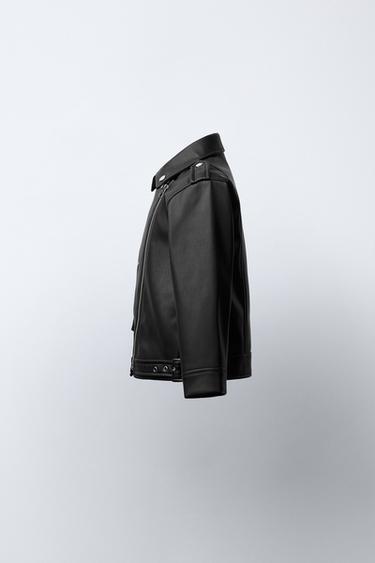 FAUX LEATHER JACKET - Black by Zara - Image 2