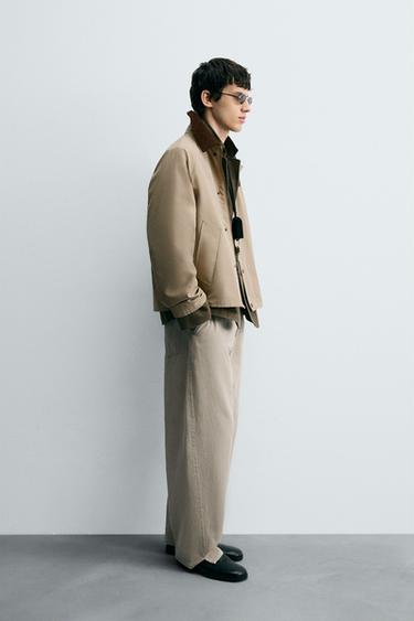 BLOUSON TECHNIQUE COL CONTRASTANT - Beige de Zara - Image 3