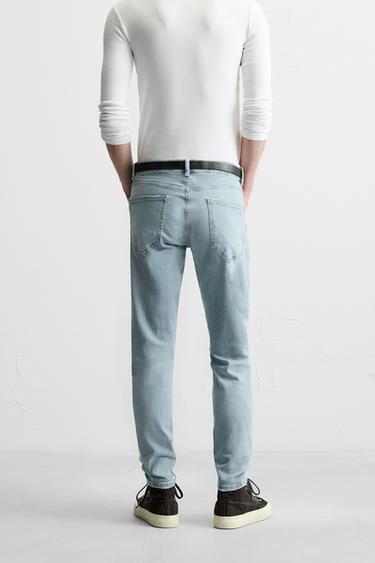 JEAN COUPE MOULANTE DÉCHIRÉ - Bleu clair de Zara - Image 2