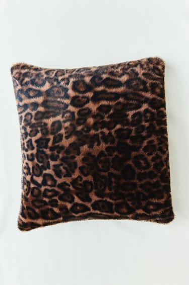 KISSENBEZUG FELL UND ANIMAL PRINT - Leopardenprint von Zara