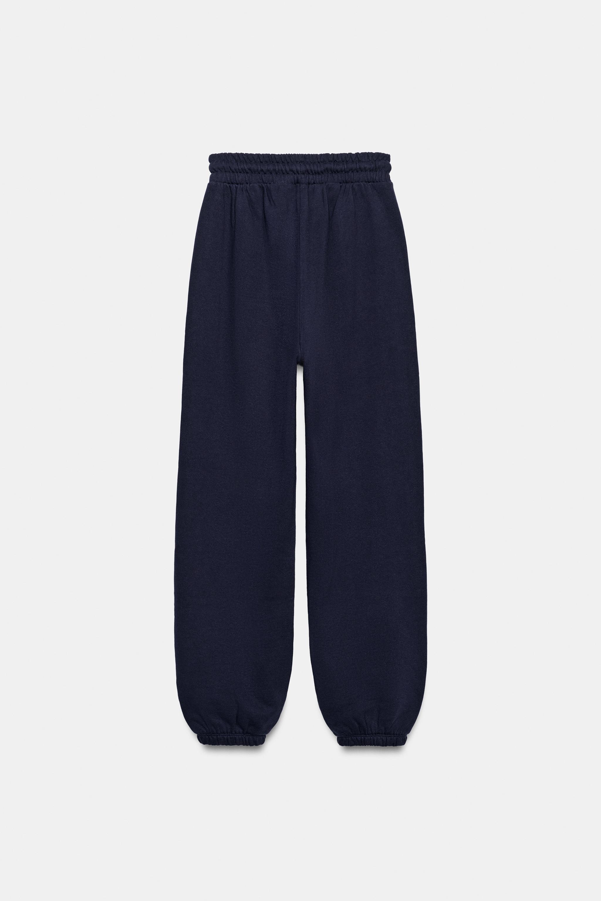 Женские брюки Zara TEXT JOGGER PANTS — фото 5