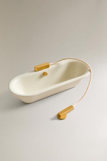 KIDS' DOLL HOUSE BATHROOM TOY SET — Cream 2