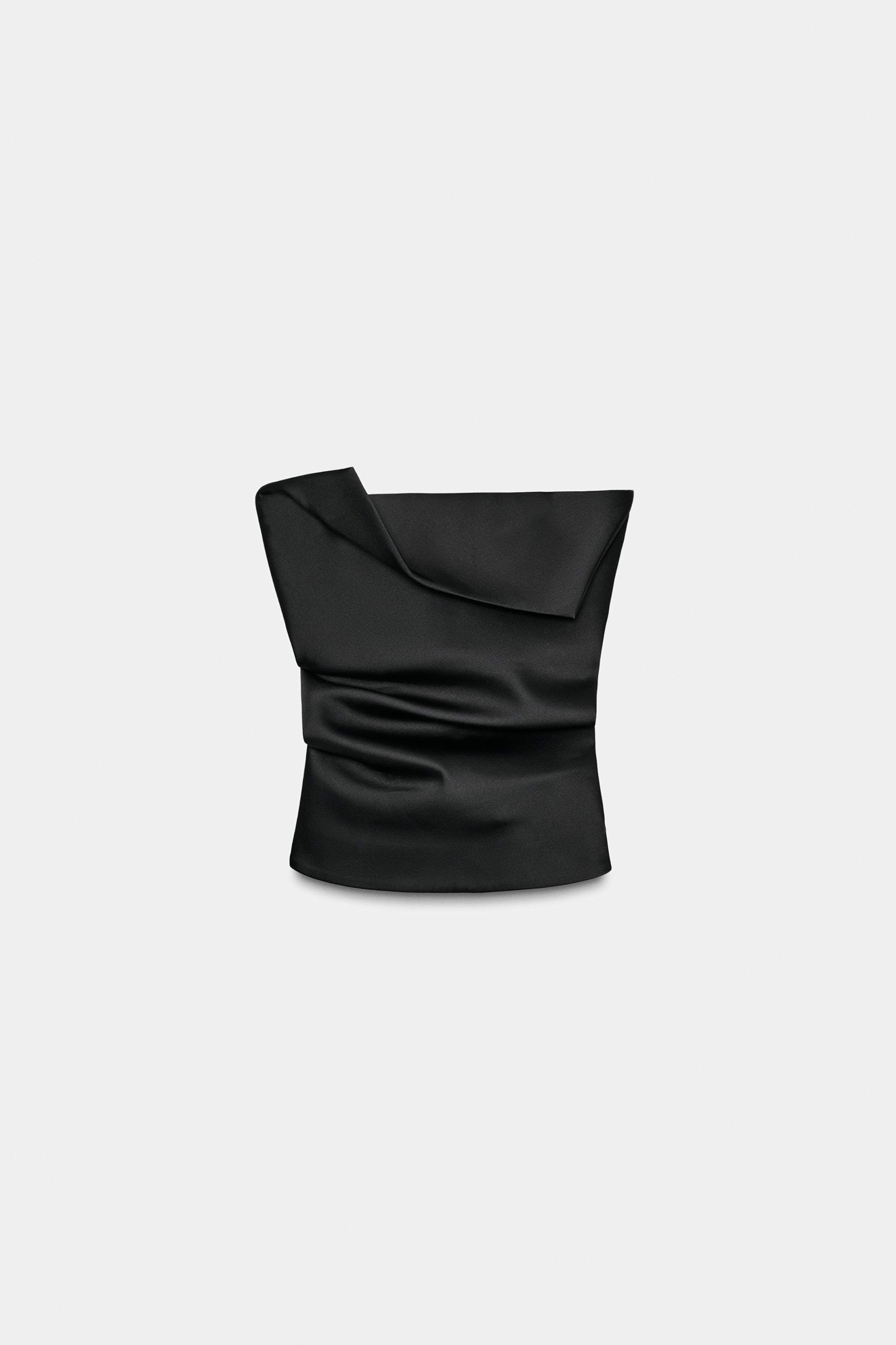 ZW COLLECTION LIMITED EDITION STRAPLESS TOP - Black | ZARA