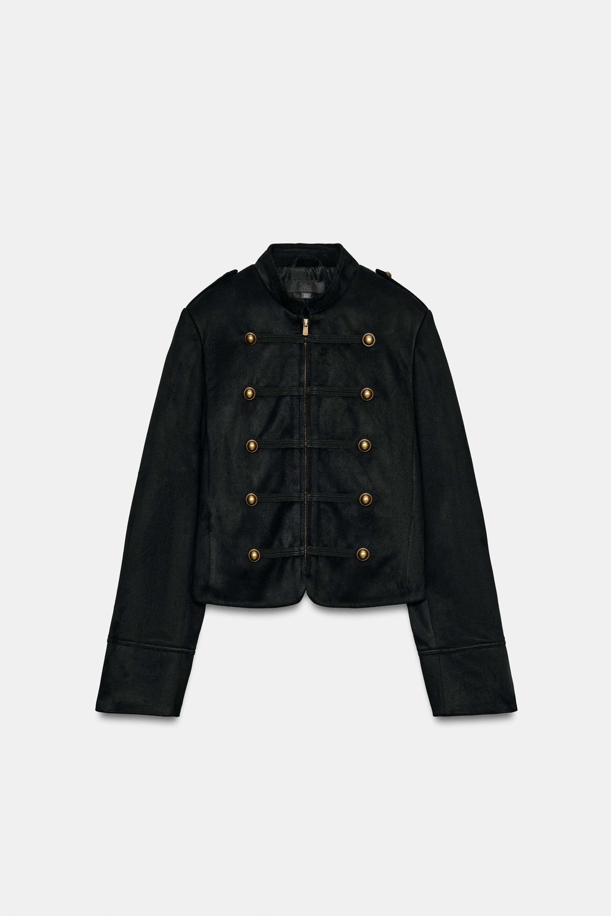 Женские куртки Zara FAUX SUEDE JACKET — фото 4