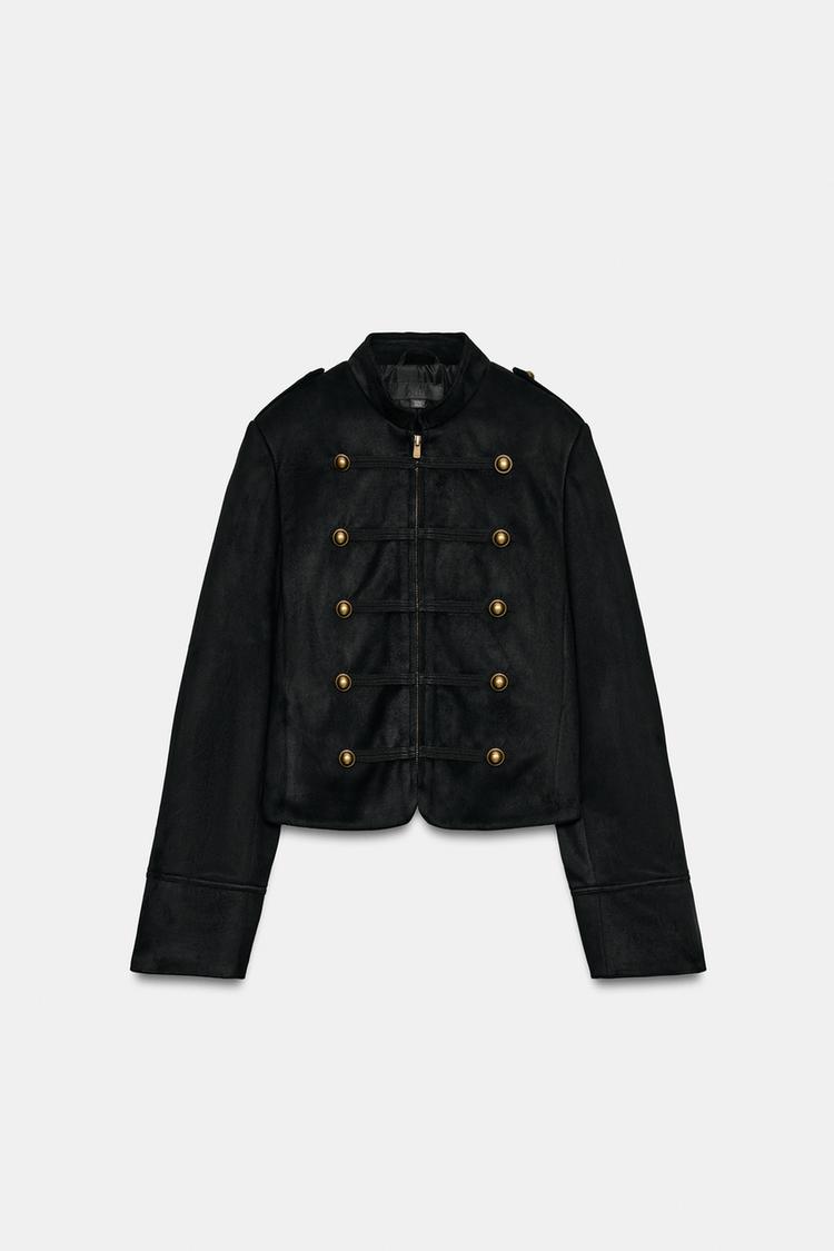 Chaqueta de ante sintético 4
