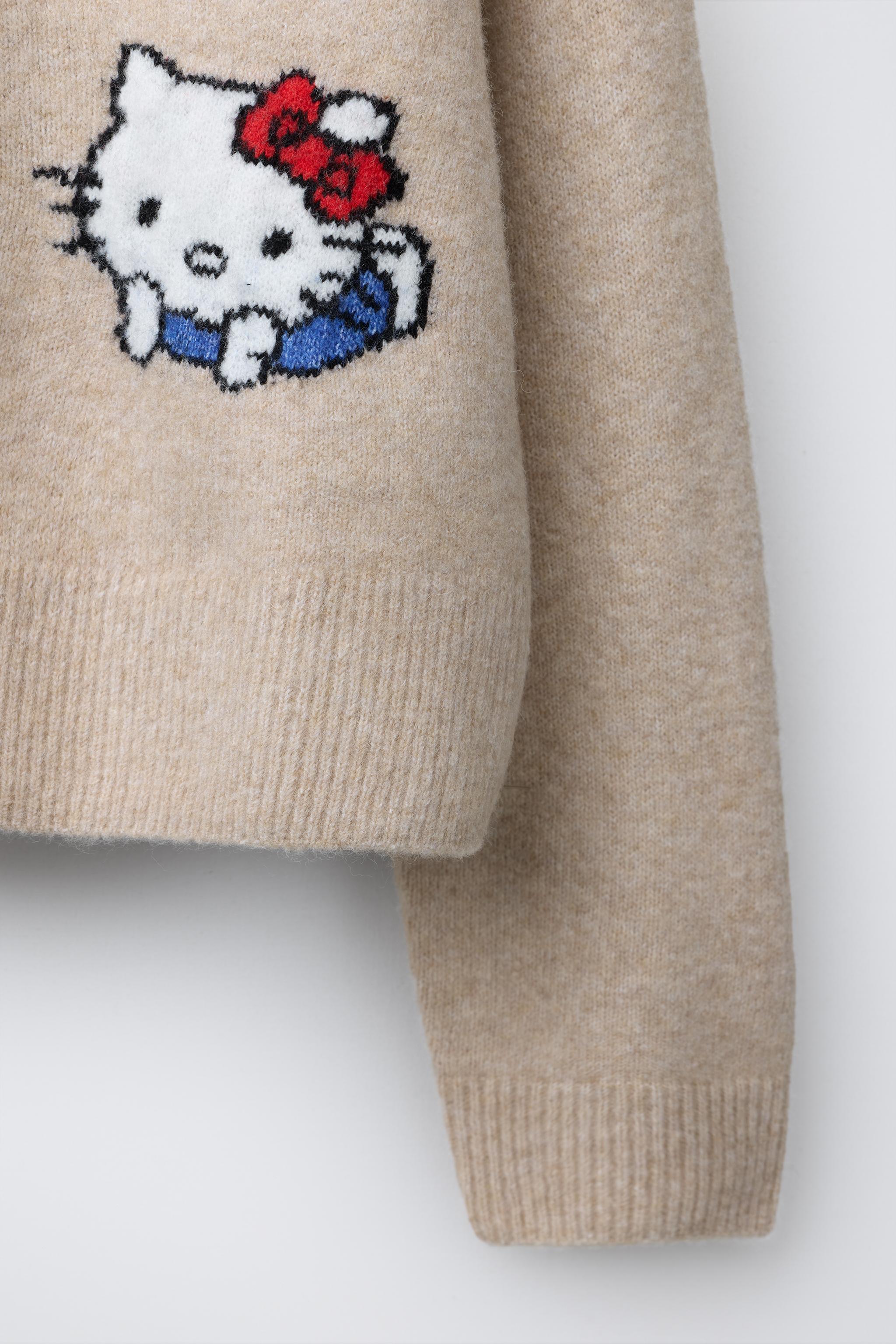 ハローキティ © SANRIO ニットカーディガン - ライトベージュ | ZARA