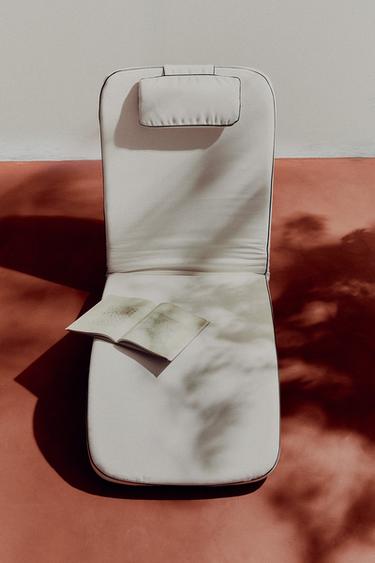 RECLINING OUTDOOR FLOOR LOUNGER - Ecru by Zara
