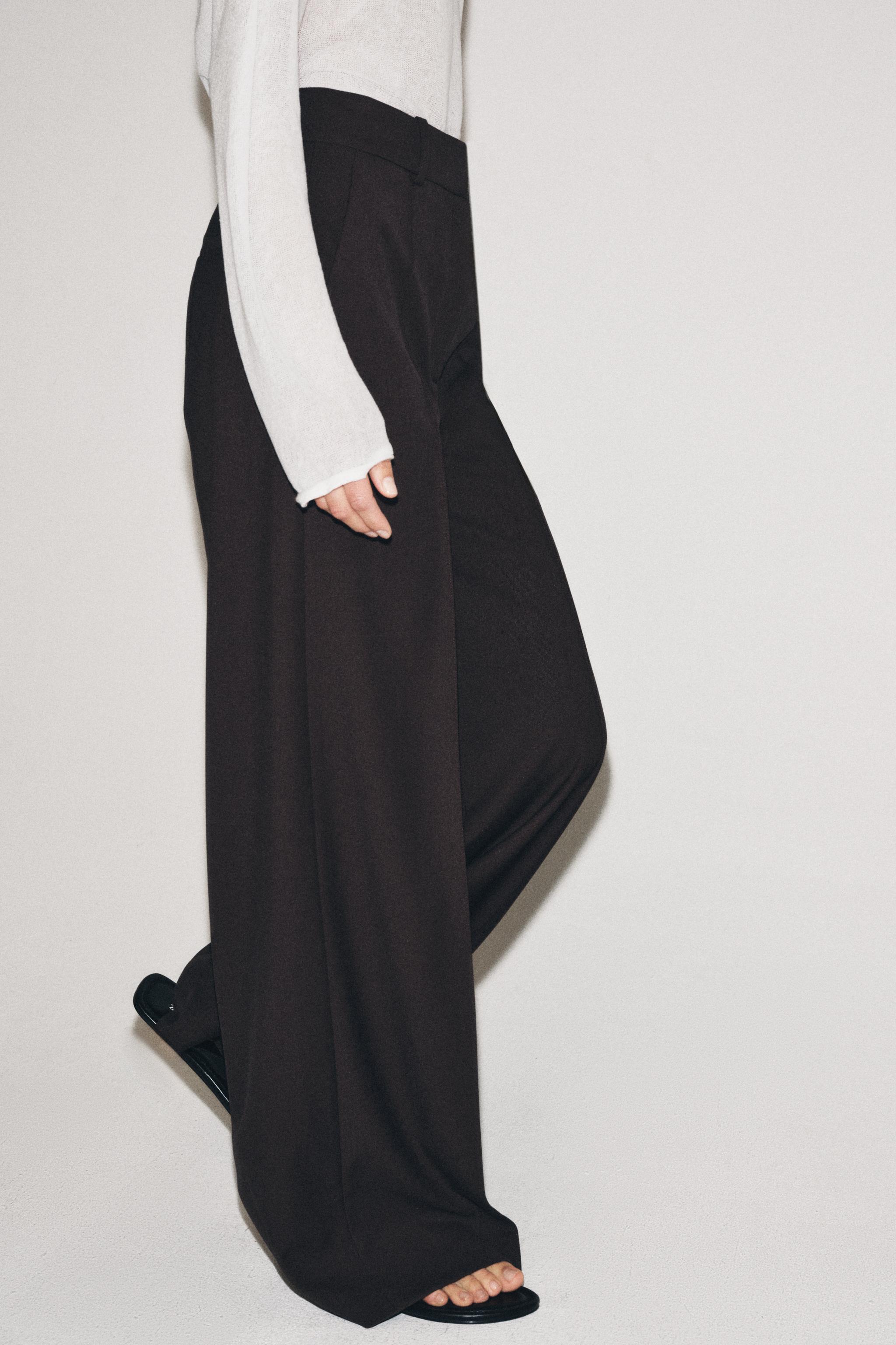 MİNİMAL GENİŞ PAÇA PANTOLON ZW COLLECTION - Görsel 4