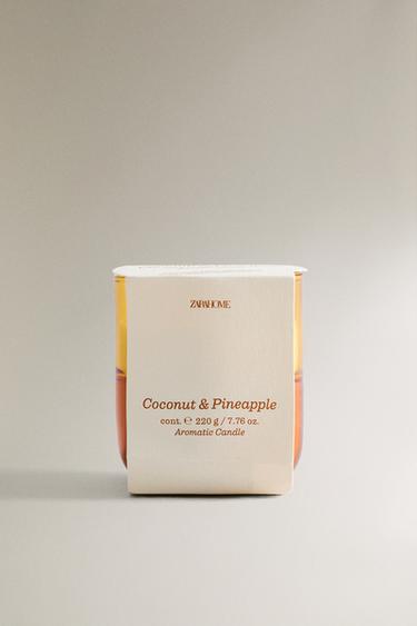 (220 G) BOUGIE PARFUMÉE COCONUT & PINEAPPLE - Jaune foncé de Zara - Image 4