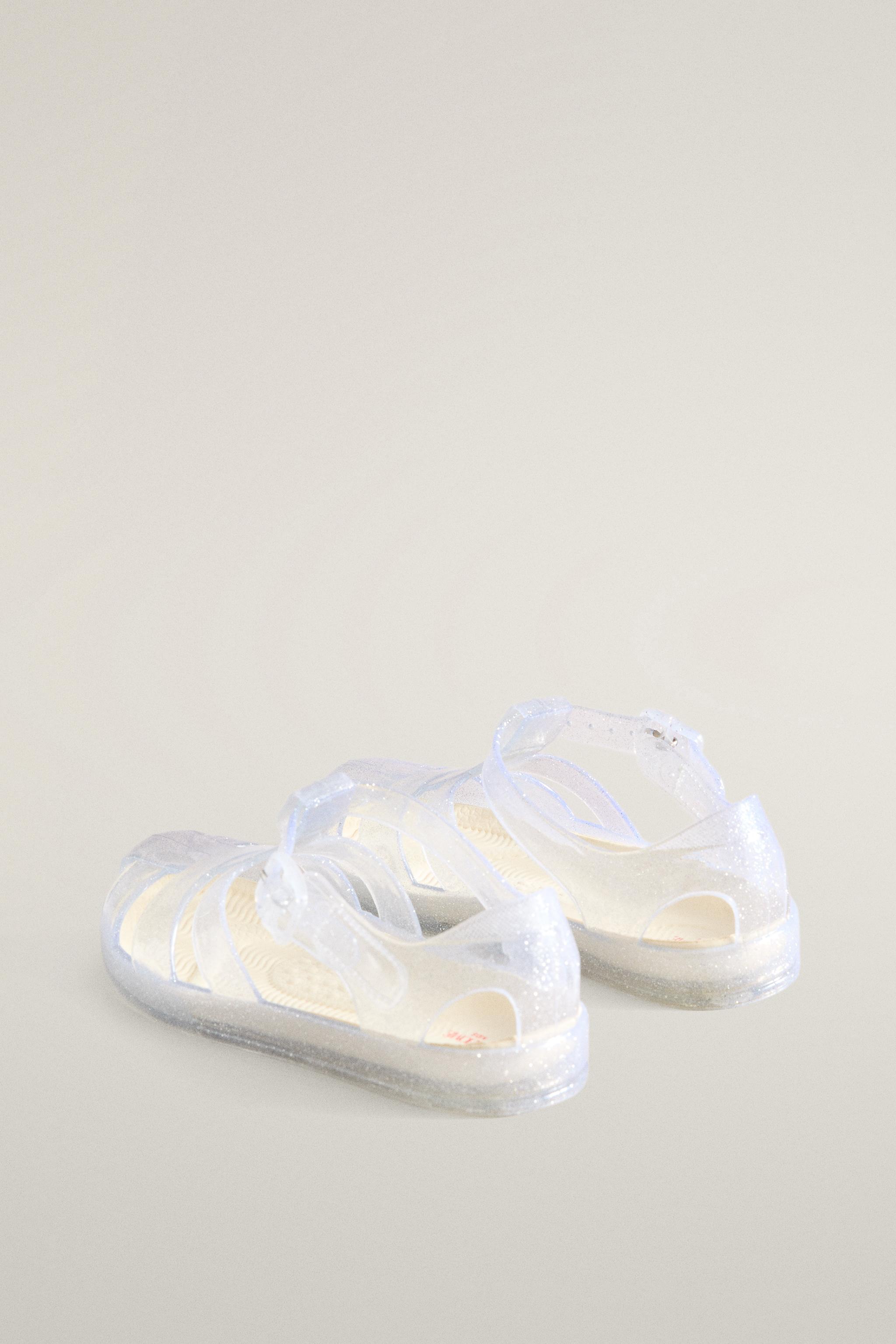 KIDS GLITTER CAGE SANDALS