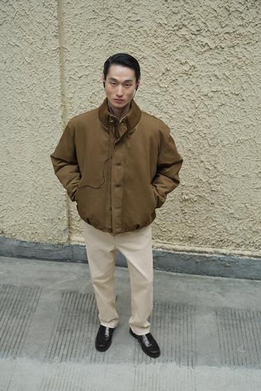 COTTON PADDED JACKET - Khaki by Zara