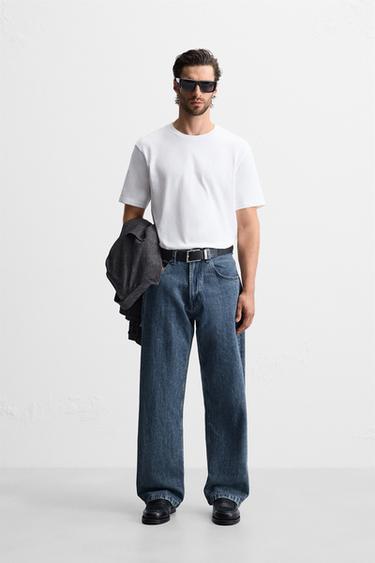 CAMISETA BÁSICA MEDIUM WEIGHT - Blanco de Zara - Imagen 0