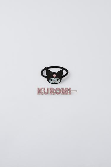 Zara KUROMI © SANRIO CLIP AND SCRUNCHIE - Black