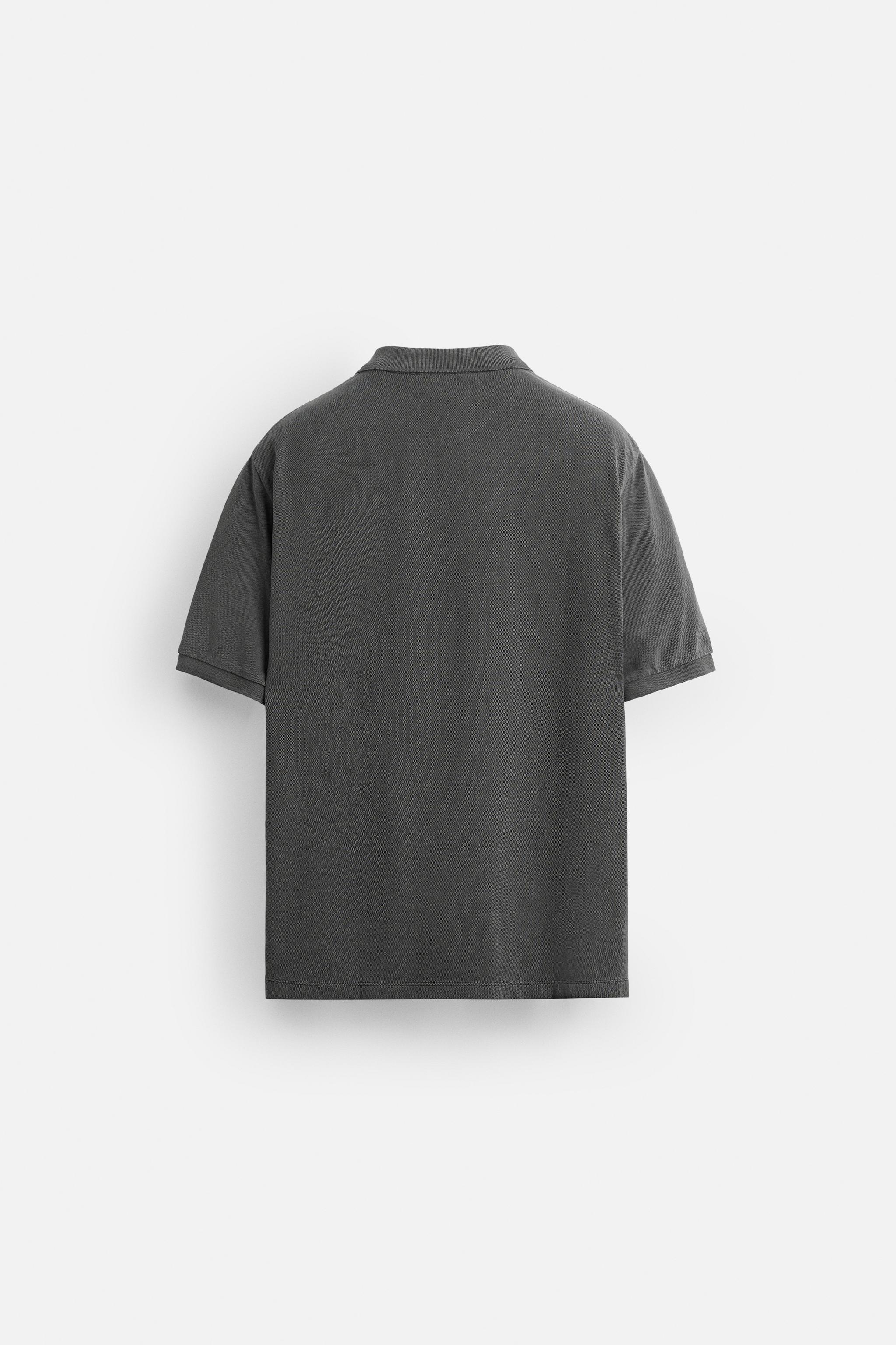 POLO EN PIQUÉ DÉLAVÉ