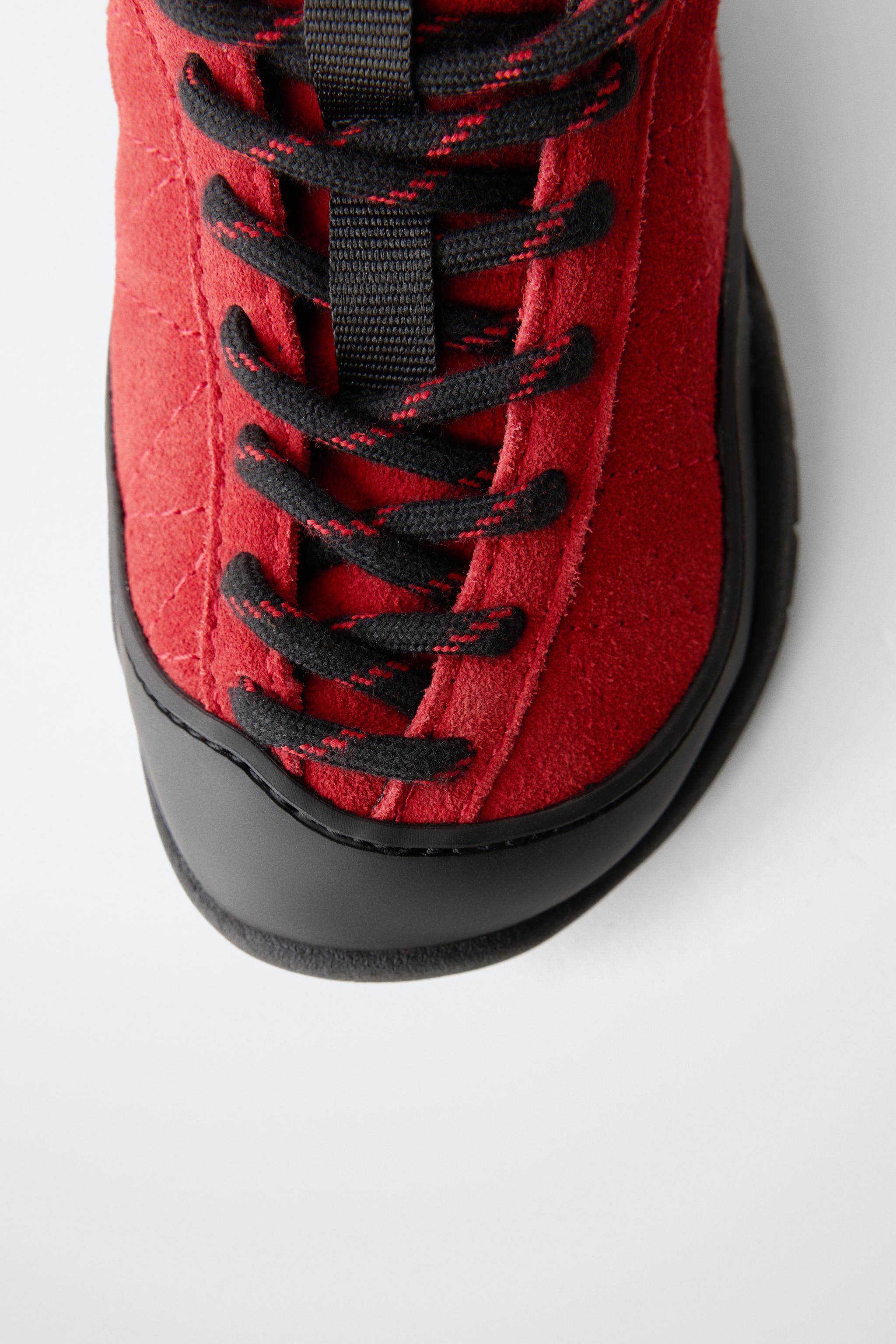 CONTRAST SNEAKER BOOTS