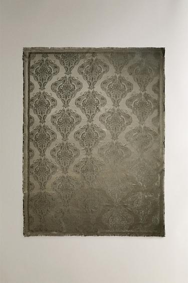 بطانية ساتان - أخضر وسط الخاص بـ Zara - صورة 0