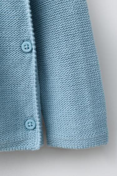 PULL EN MAILLE AVEC DÉCOR POISSON - Turquoise clair de Zara - Image 3