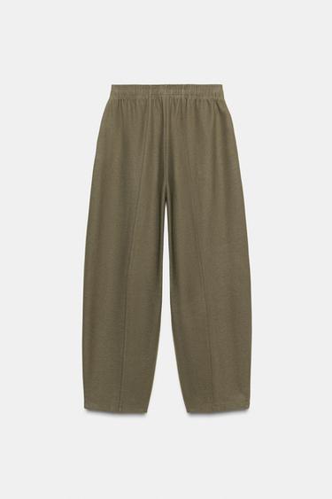 PANTALON DROIT SOFT - Kaki de Zara - Image 6