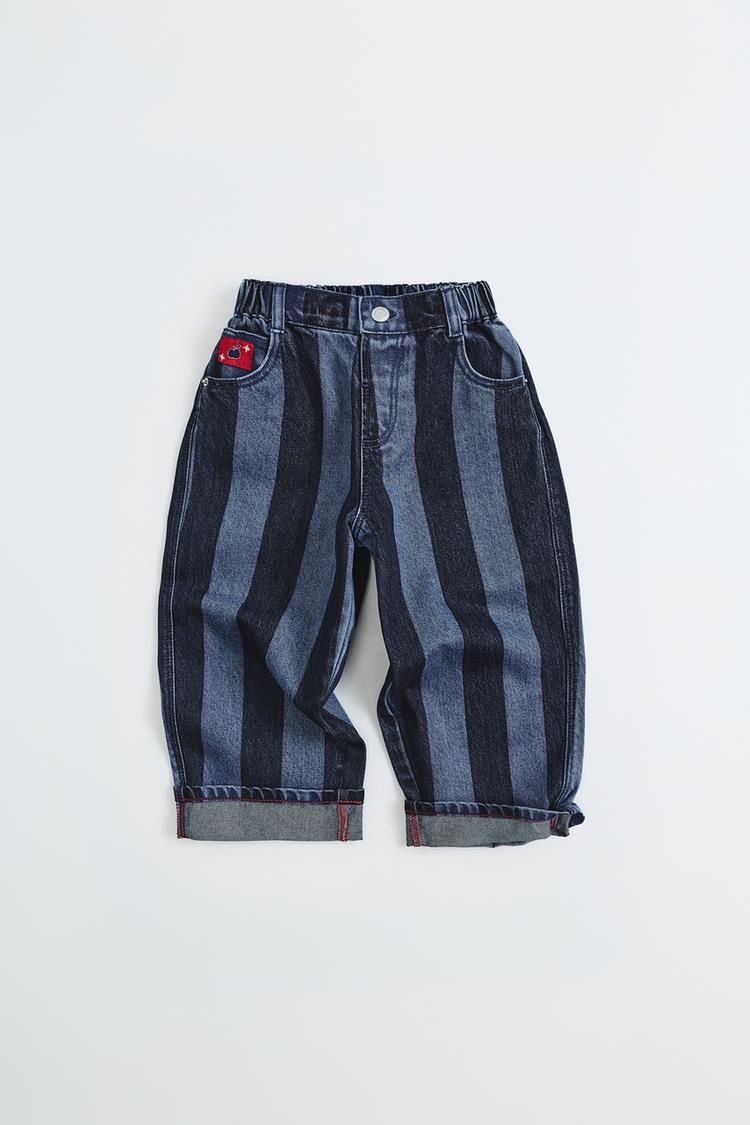 JEANS BALLOON RAYAS ETIQUETA
