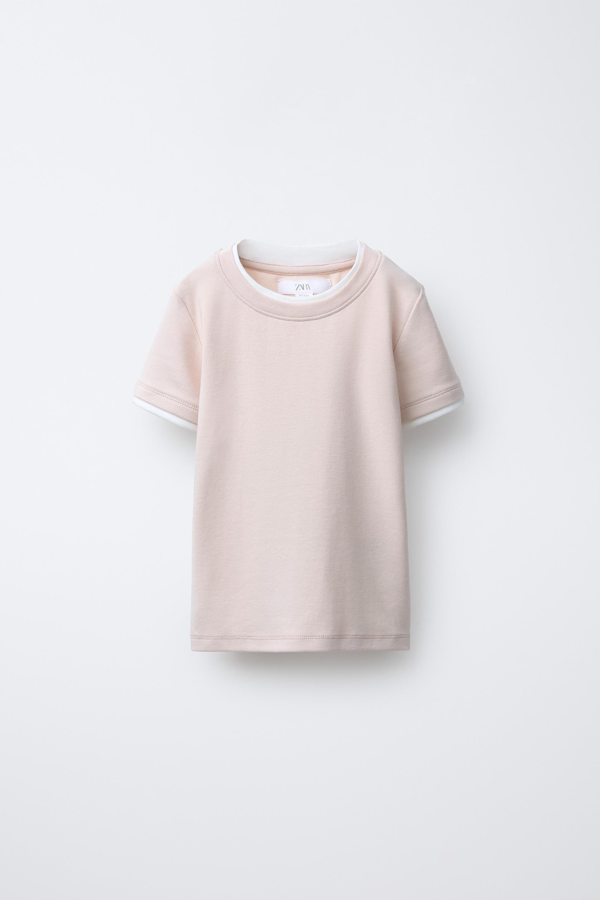 DOUBLE NECK T-SHIRT WITH MODAL